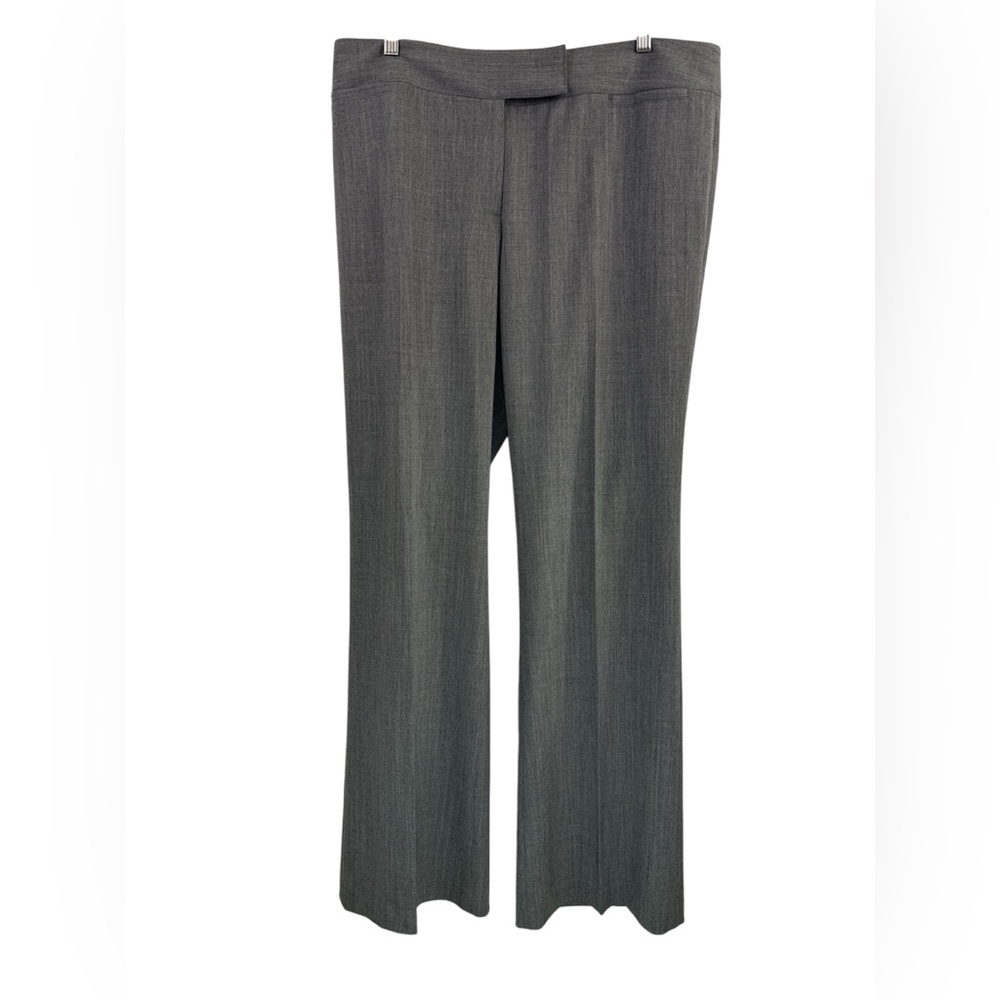 Lafayette 148 Gray Wool Wide Leg Pants Women's Size 14 NWT